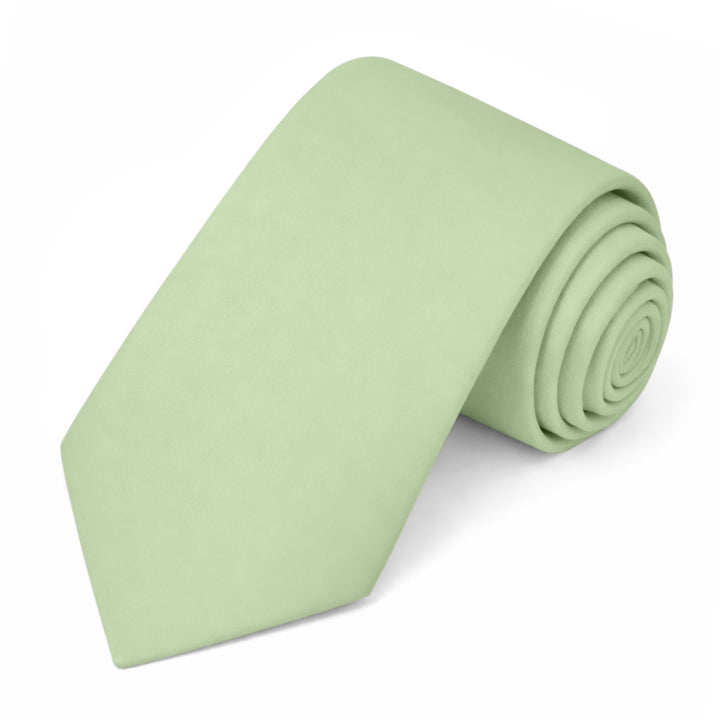 Solid Extra Long Tie - Honeydew