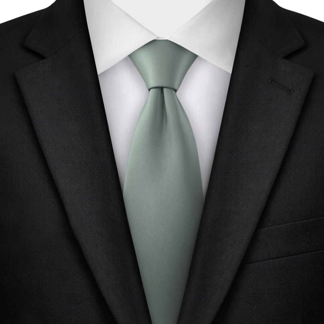 Solid Extra Long Tie - Dusty Sage
