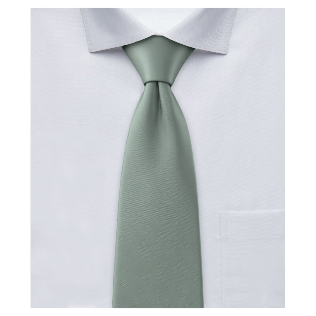 Wedding Solid Extra Long Tie - Dusty Sage