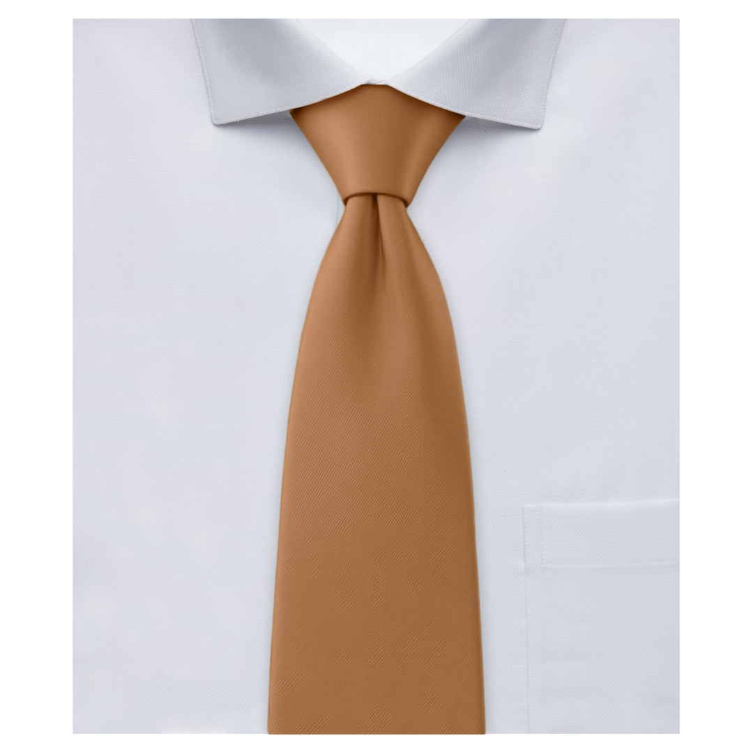 Solid Extra Long Tie - Copper Sundial