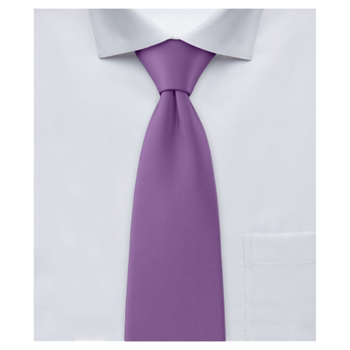 Wedding Solid Extra Long Tie - Wisteria