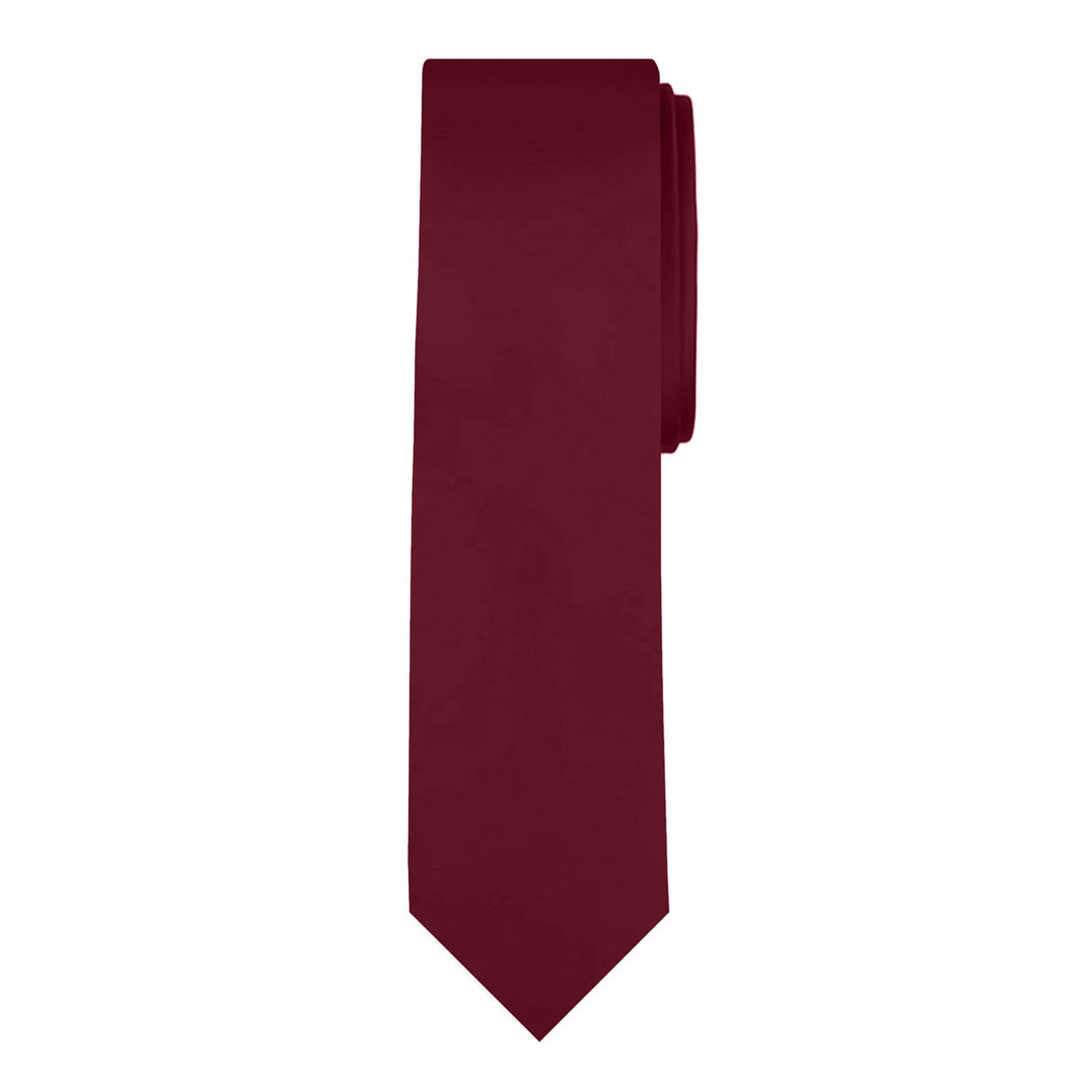Kids' Prep Solid Tie - Burgundy