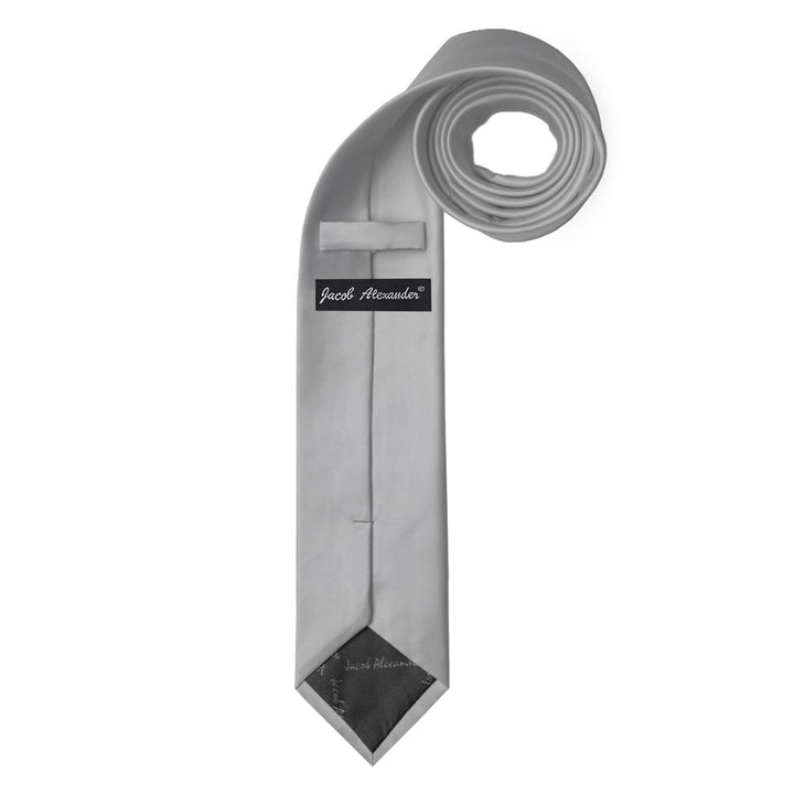 Kids' Prep Solid Tie - Silver