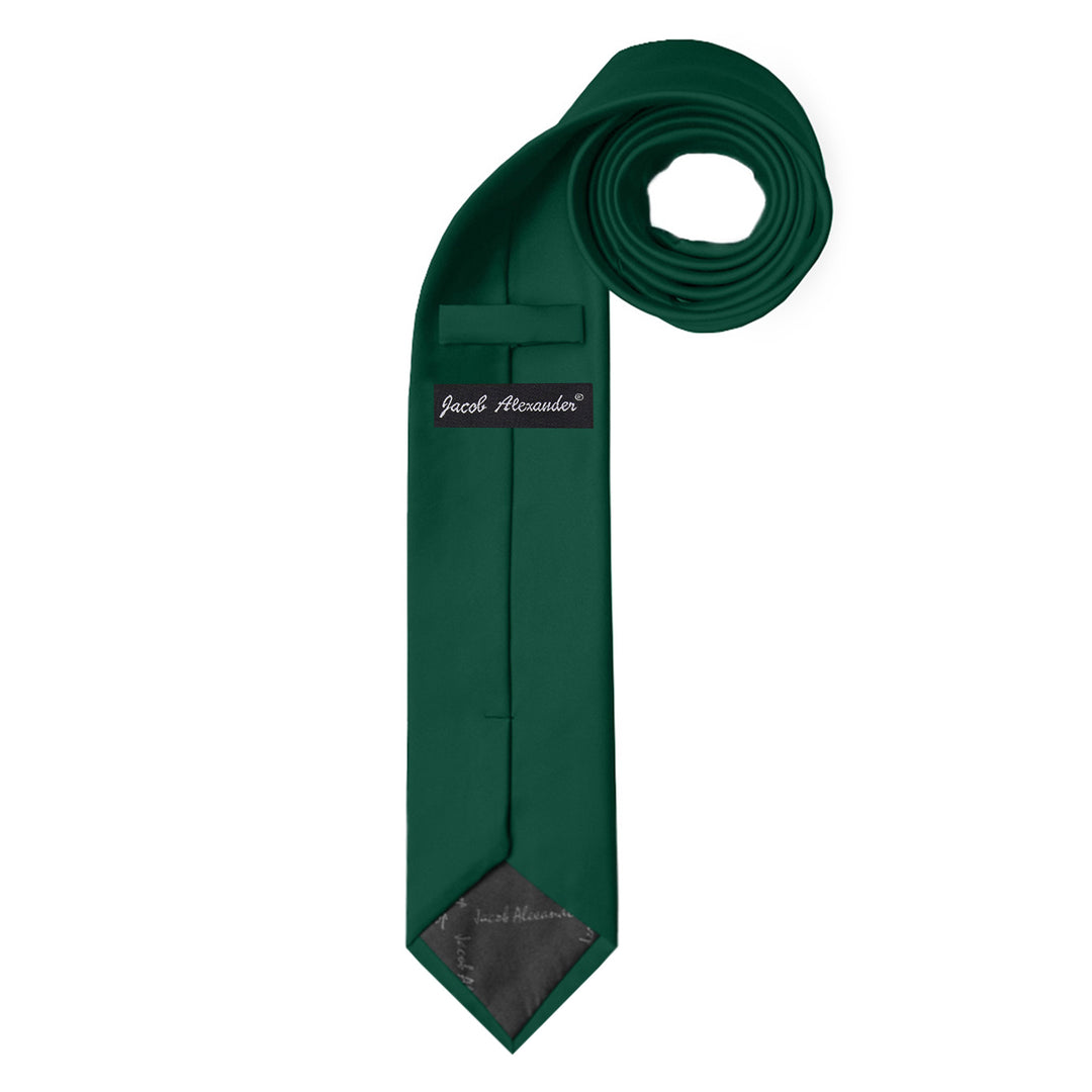 Kids' Prep Solid Tie - Hunter Green