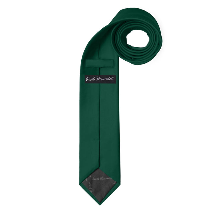 Kids' Prep Solid Tie - Hunter Green