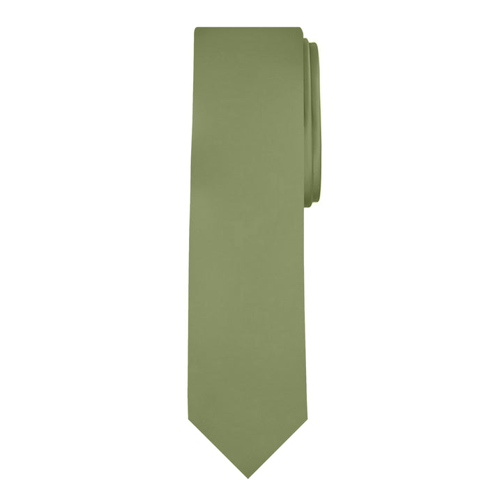 Kids' Prep Solid Tie - Olive Green