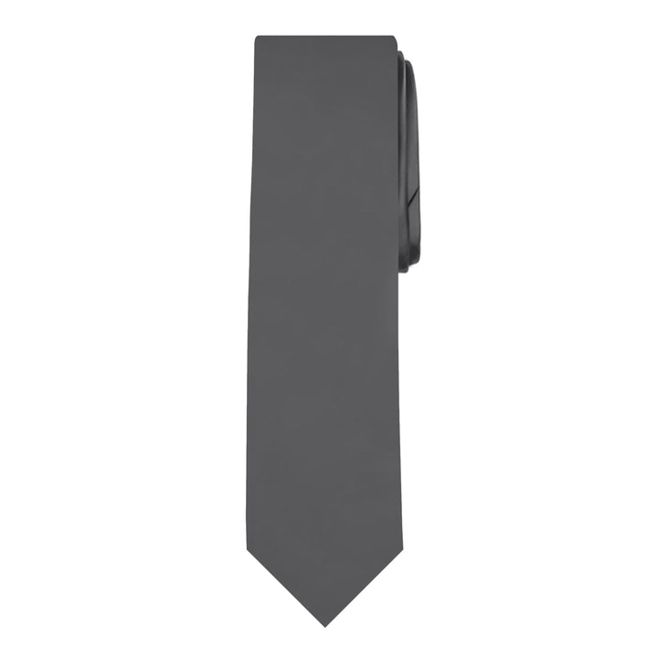 Kids' Prep Solid Tie - Charcoal