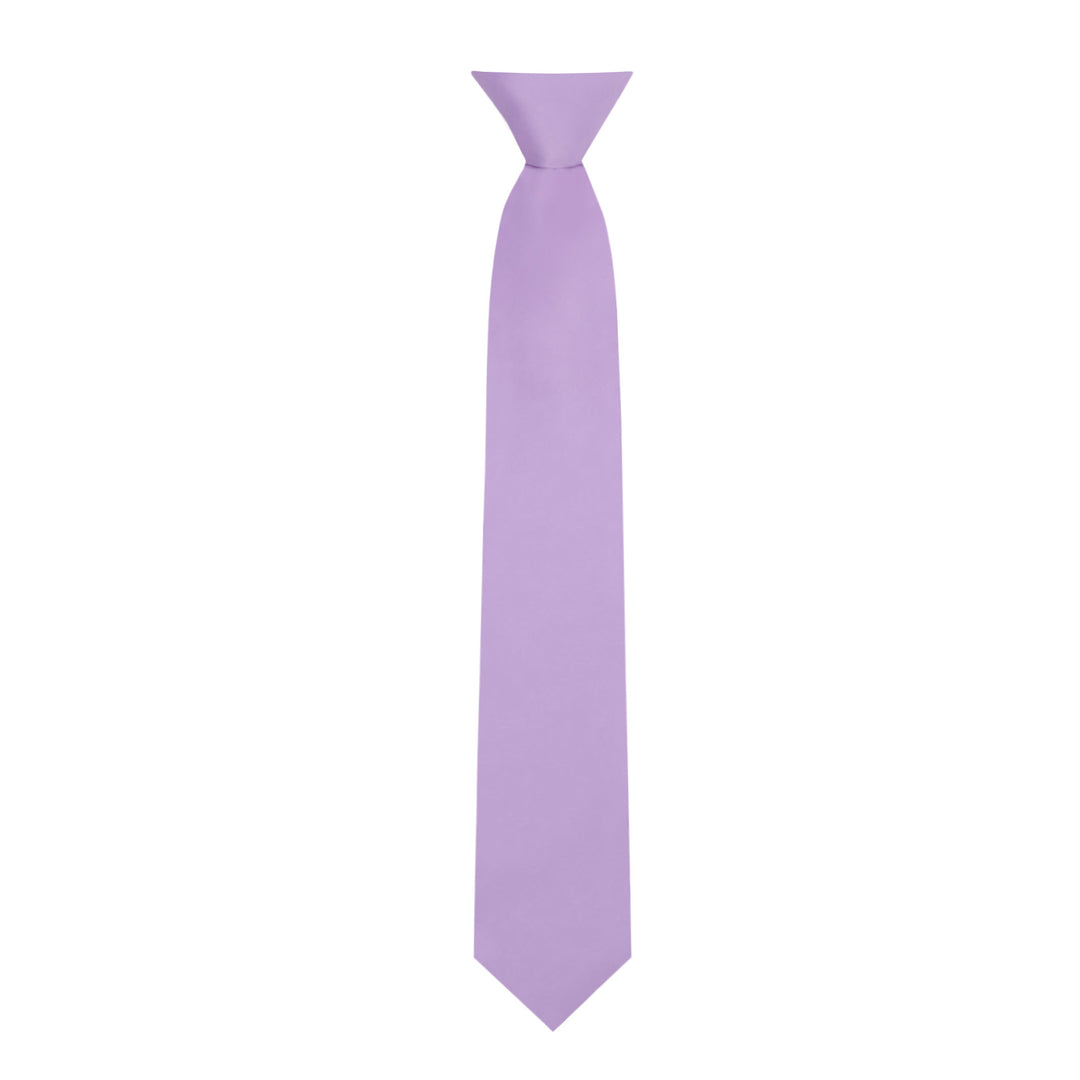Kids' Solid 14" Clip-On Tie - Lavender