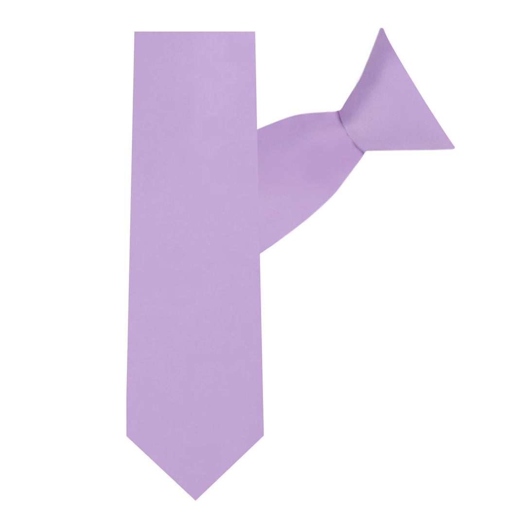 Kids' Solid 14" Clip-On Tie - Lavender