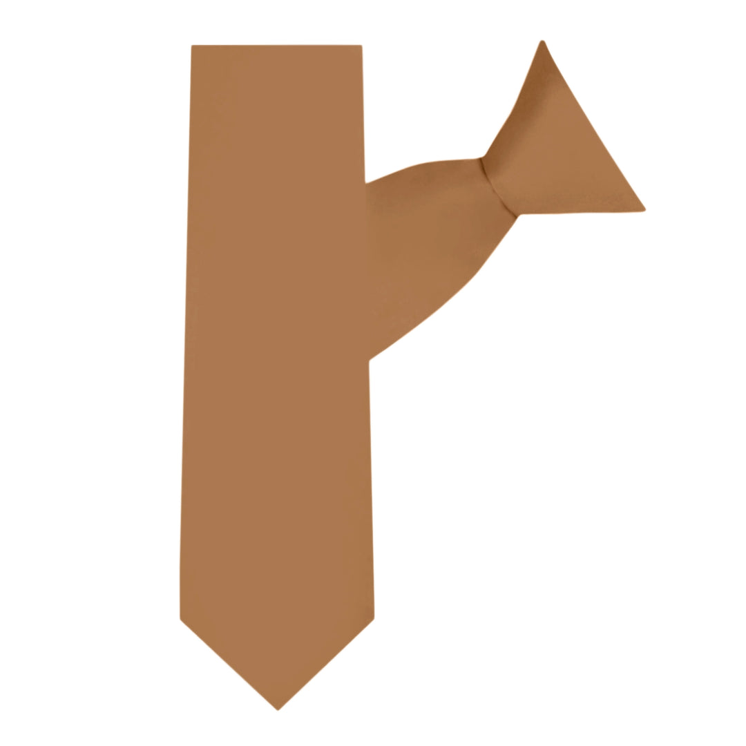 Kids' Solid 14" Clip-On Tie - Copper Sundial