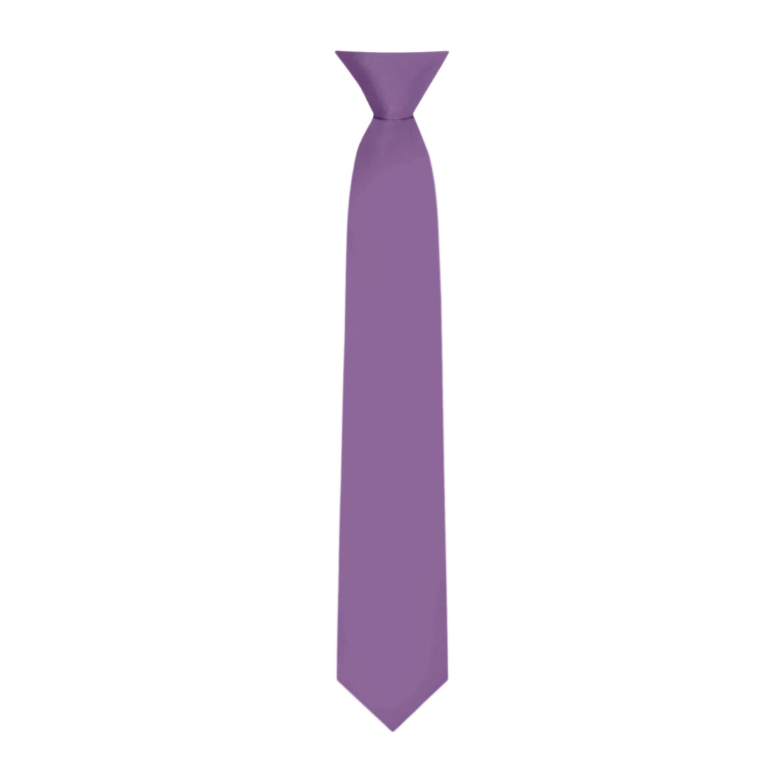 Kids' Solid 14" Clip-On Tie - Wisteria