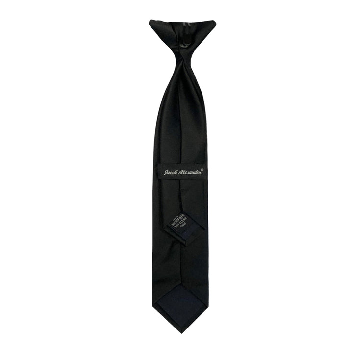 Kids' Solid 11" Clip-On Tie - Black