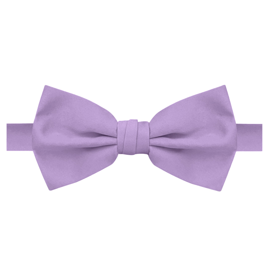 Men's Solid Banded Bow Tie - Lavender