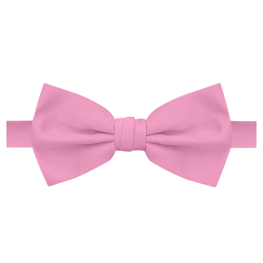 Men's Solid Banded Bow Tie - Carnation Pink