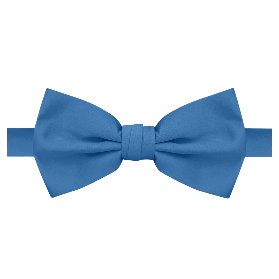 Men's Solid Banded Bow Tie - Ocean