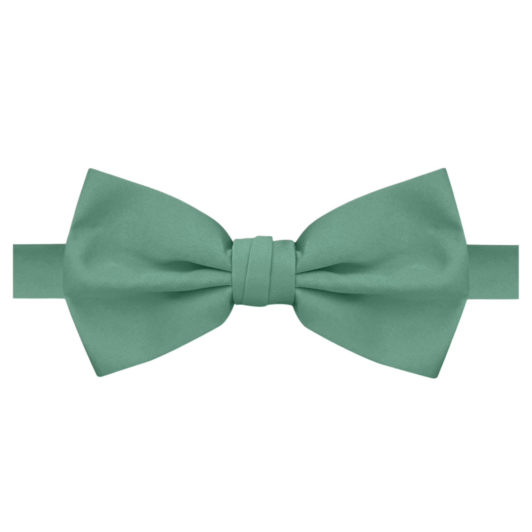Men's Solid Banded Bow Tie - Seafoam