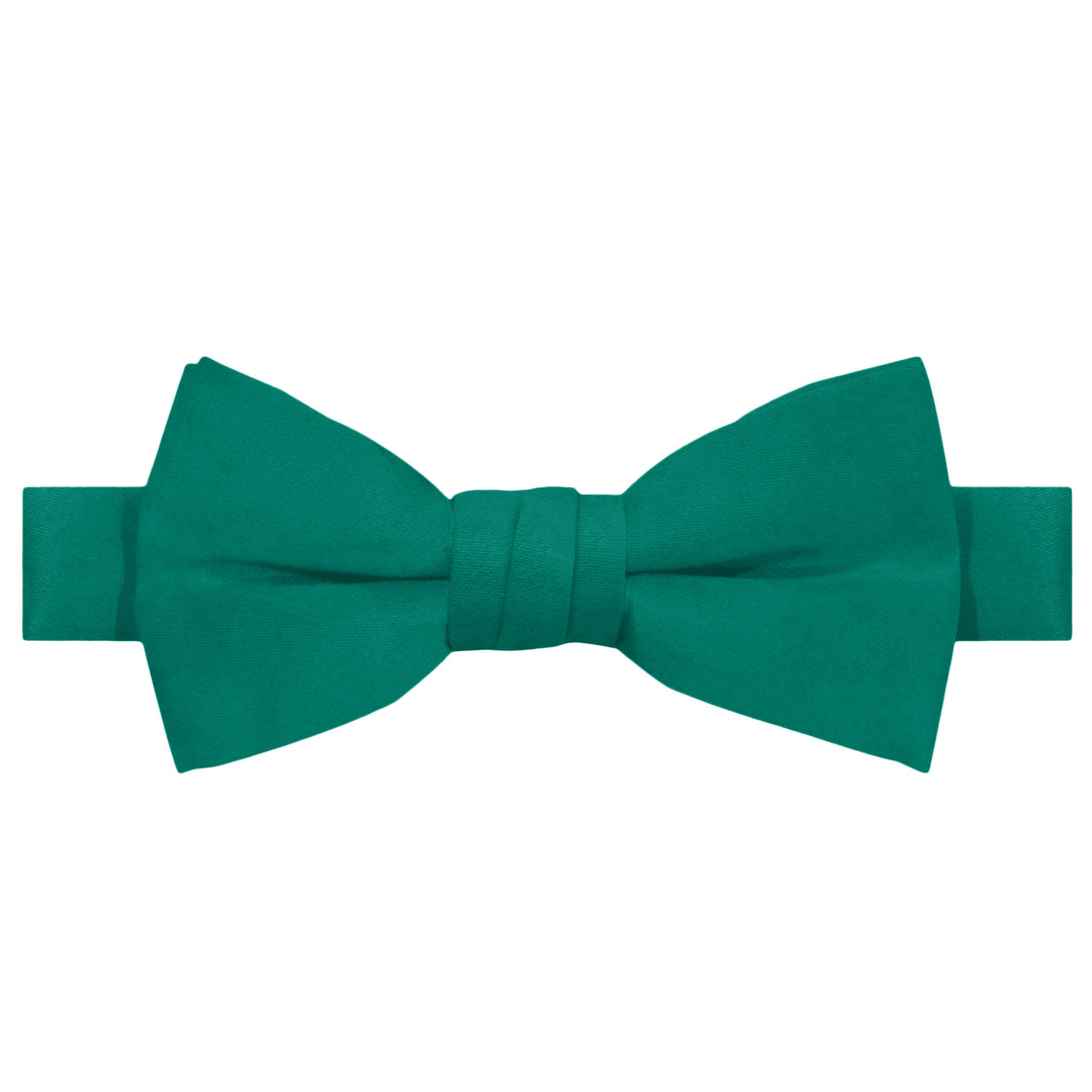 Kids' Solid Banded Bow Tie - Kelly Green