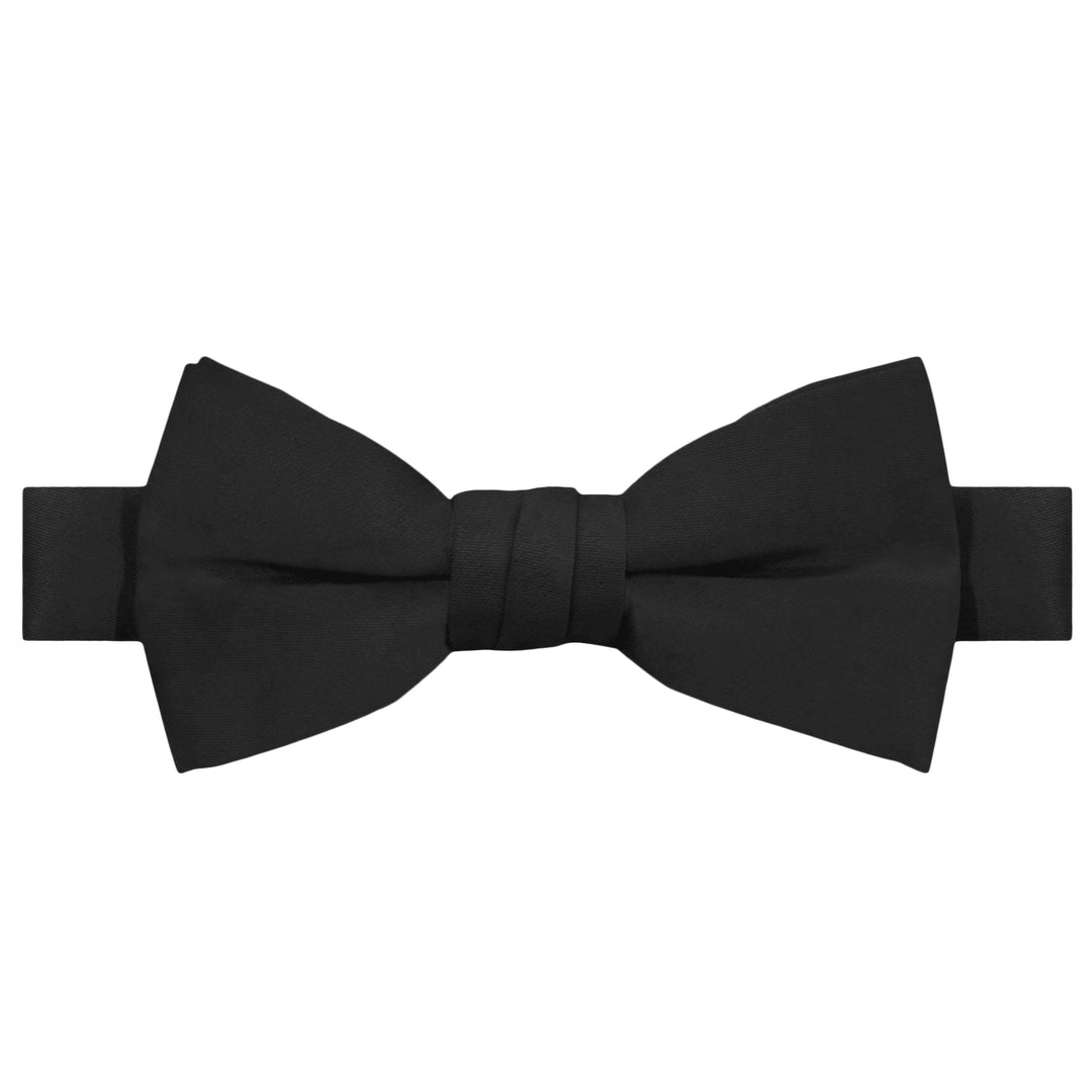 Kids' Solid Banded Bow Tie - Black