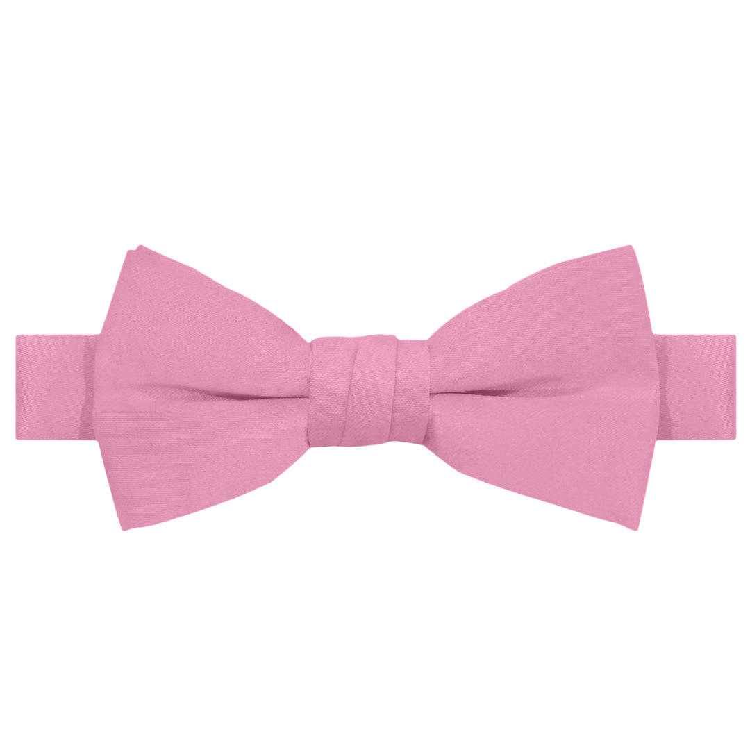 Wedding Kids' Solid Banded Bow Tie - Carnation Pink