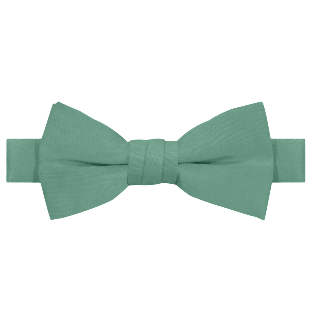 Wedding Kids' Solid Banded Bow Tie - Seafoam