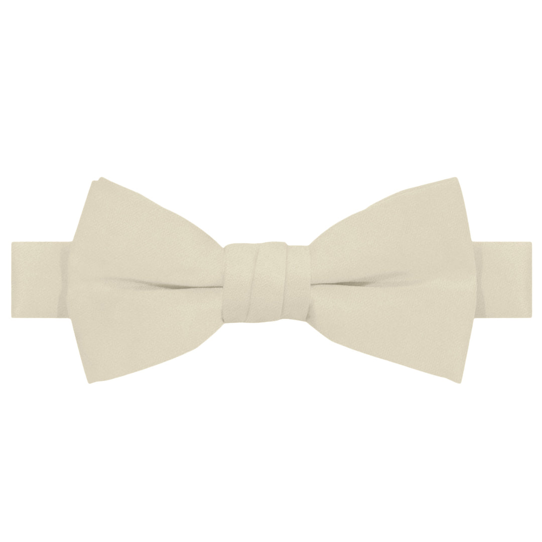 Kids' Solid Banded Bow Tie - Champagne