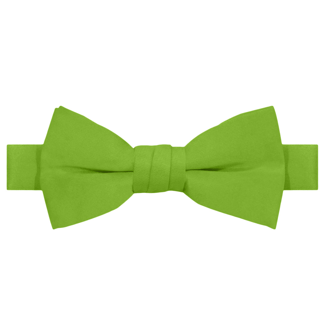 Kids' Solid Banded Bow Tie - Apple Green