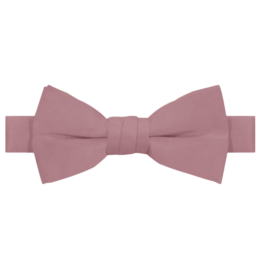 Kids' Solid Banded Bow Tie - Dusty Rose