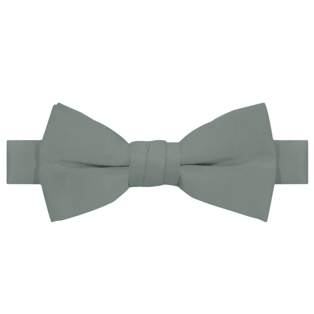 Wedding Kids' Solid Banded Bow Tie - Dusty Sage