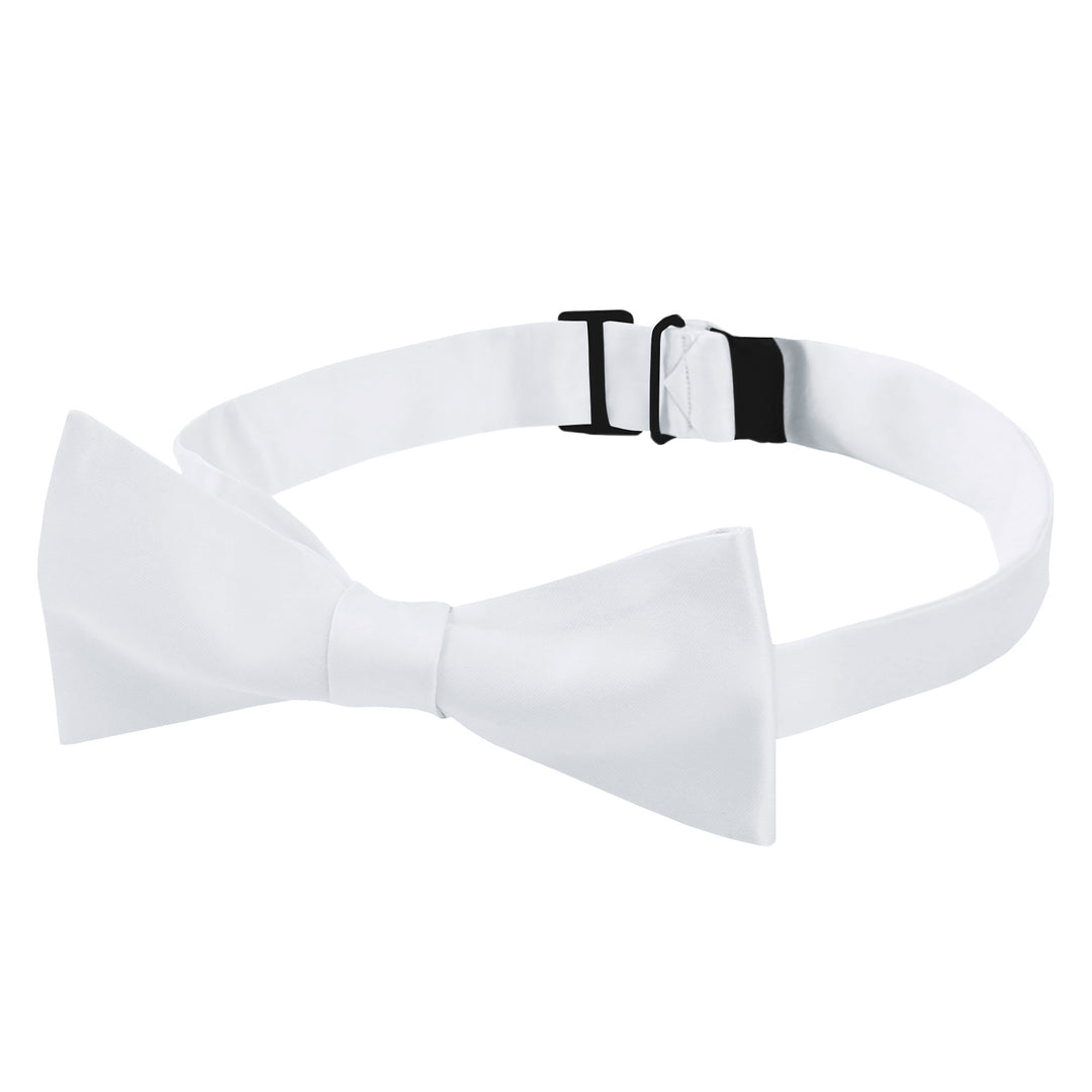 Men's Solid Self-Tie Bow Tie - White