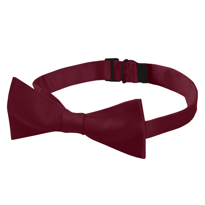 Men's Solid Self-Tie Bow Tie - Burgundy