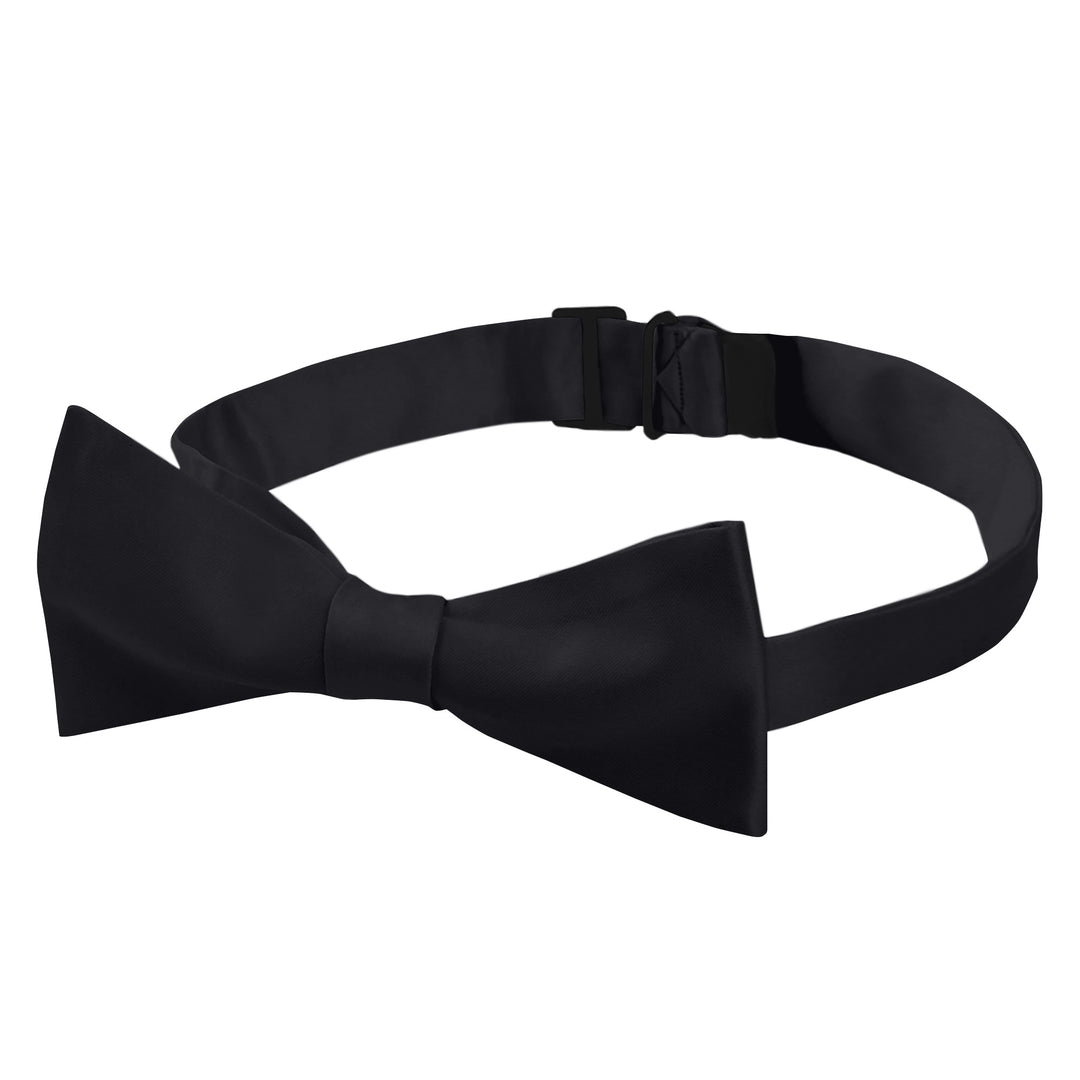 Men's Solid Self-Tie Bow Tie - Black