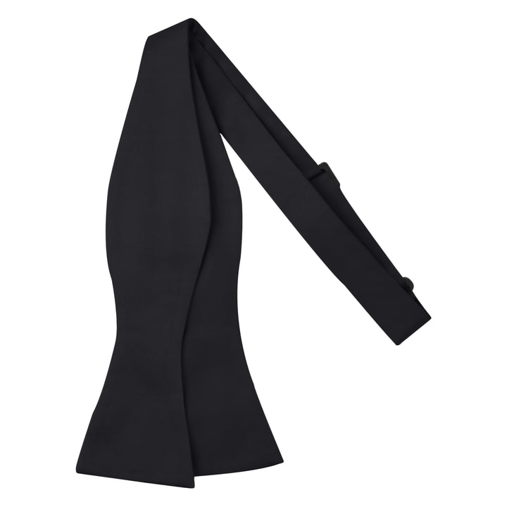 Men's Solid Self-Tie Bow Tie - Black