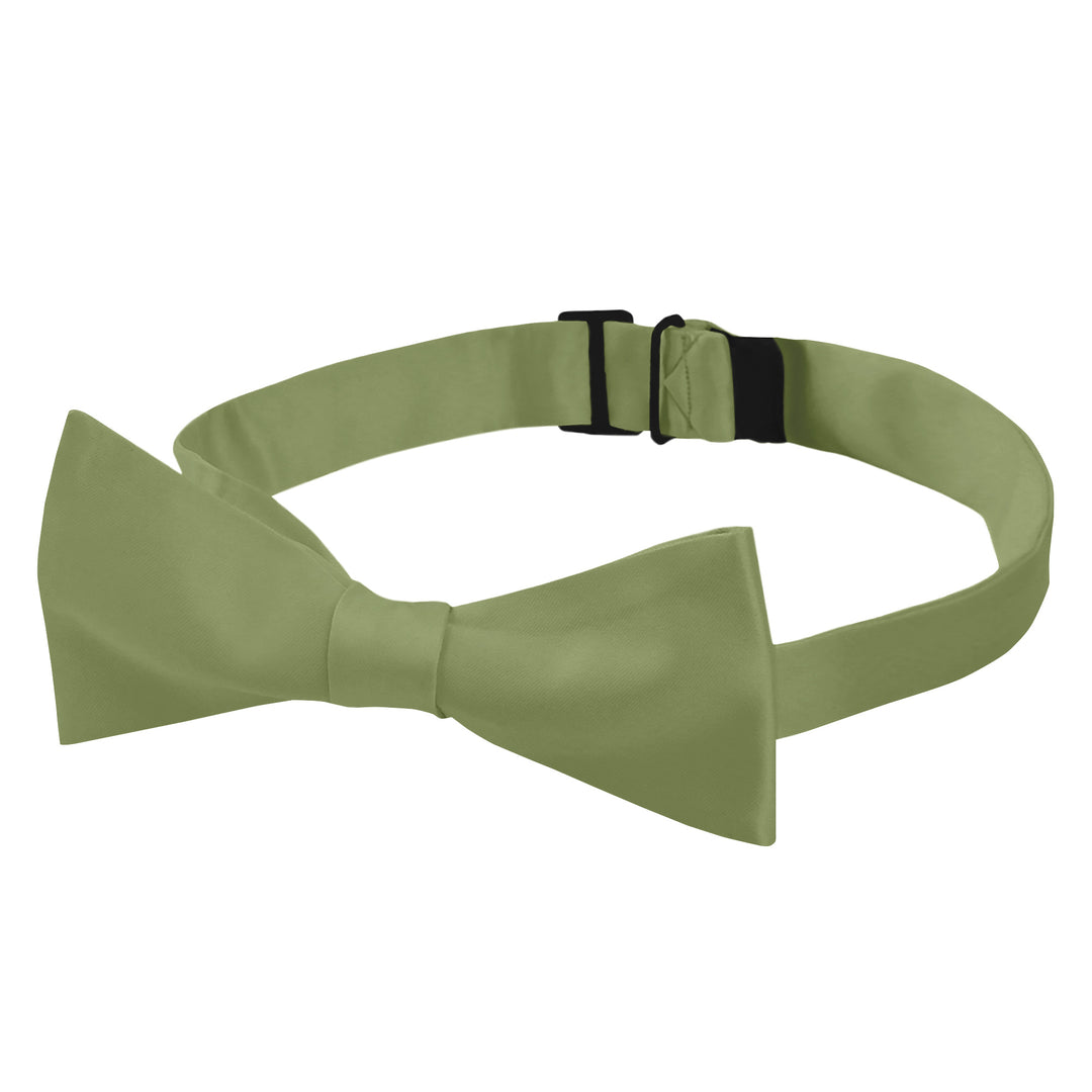 Men's Solid Self-Tie Bow Tie - Olive