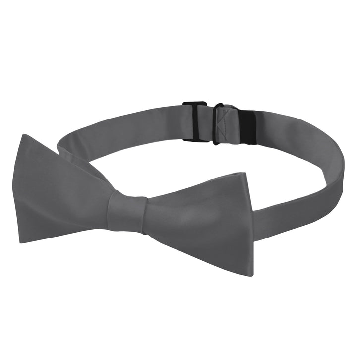 Men's Solid Self-Tie Bow Tie - Charcoal Gray