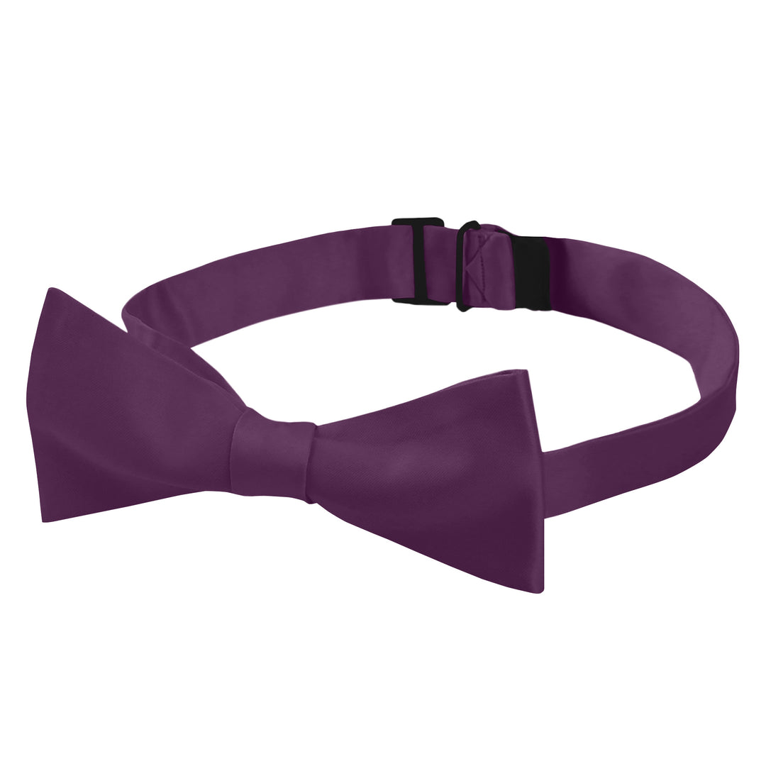 Men's Solid Self-Tie Bow Tie - Eggplant Purple