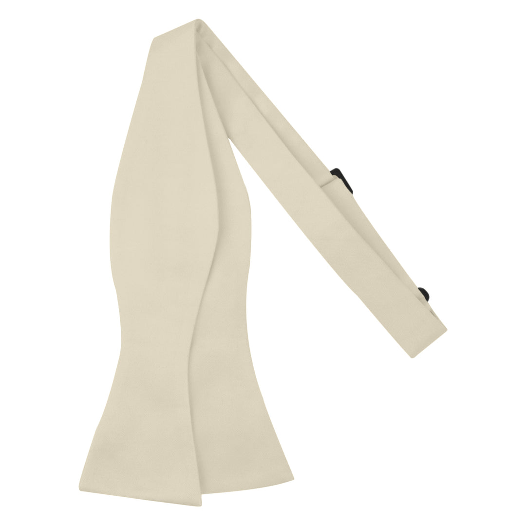 Wedding Men's Solid Self-Tie Bow Tie - Champagne
