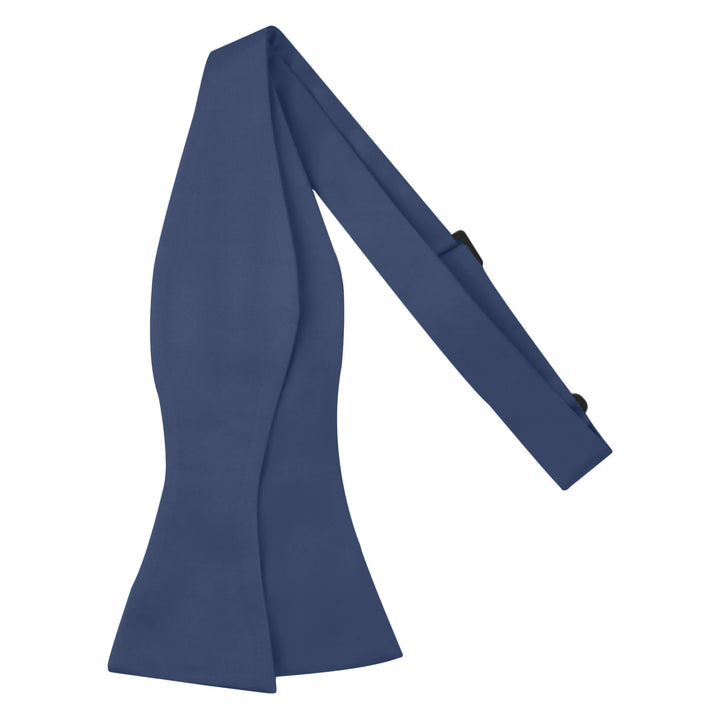 Men's Solid Self-Tie Bow Tie - Steel Blue