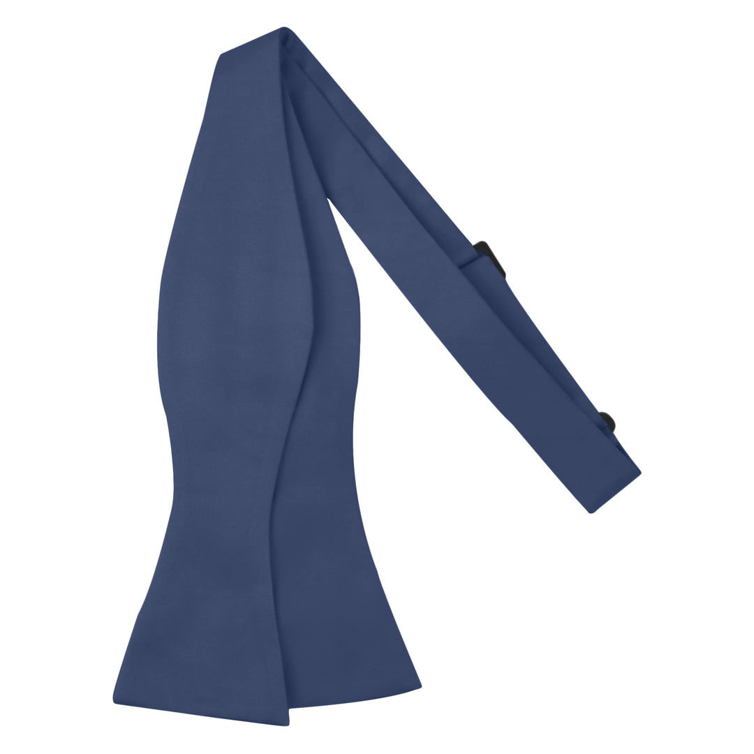 Wedding Men's Solid Self-Tie Bow Tie - Steel Blue