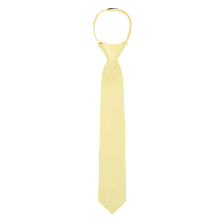 Kids' Solid 14" Zipper Tie - Yellow