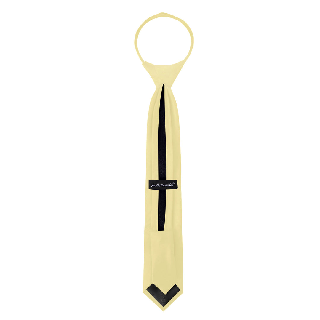 Kids' Solid 14" Zipper Tie - Yellow