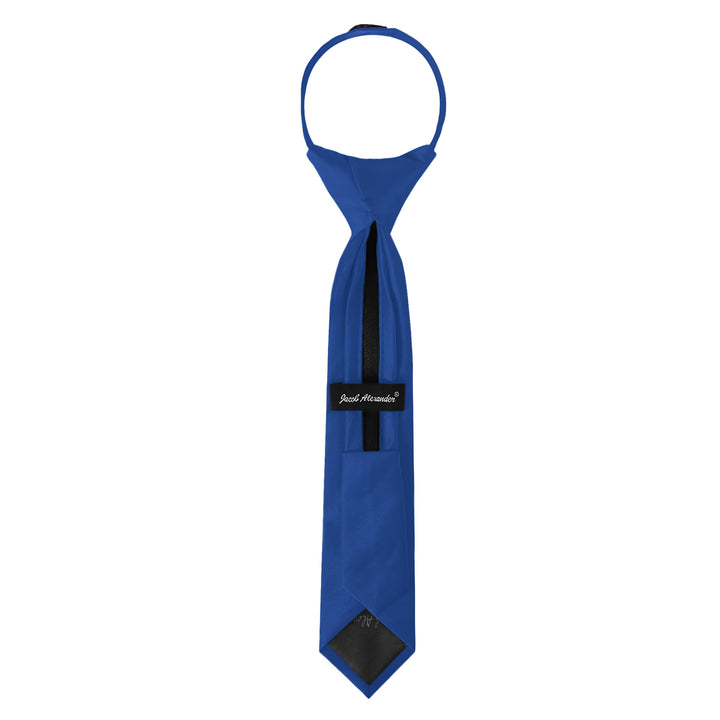 Kids' Solid 11" Zipper Tie - Royal Blue