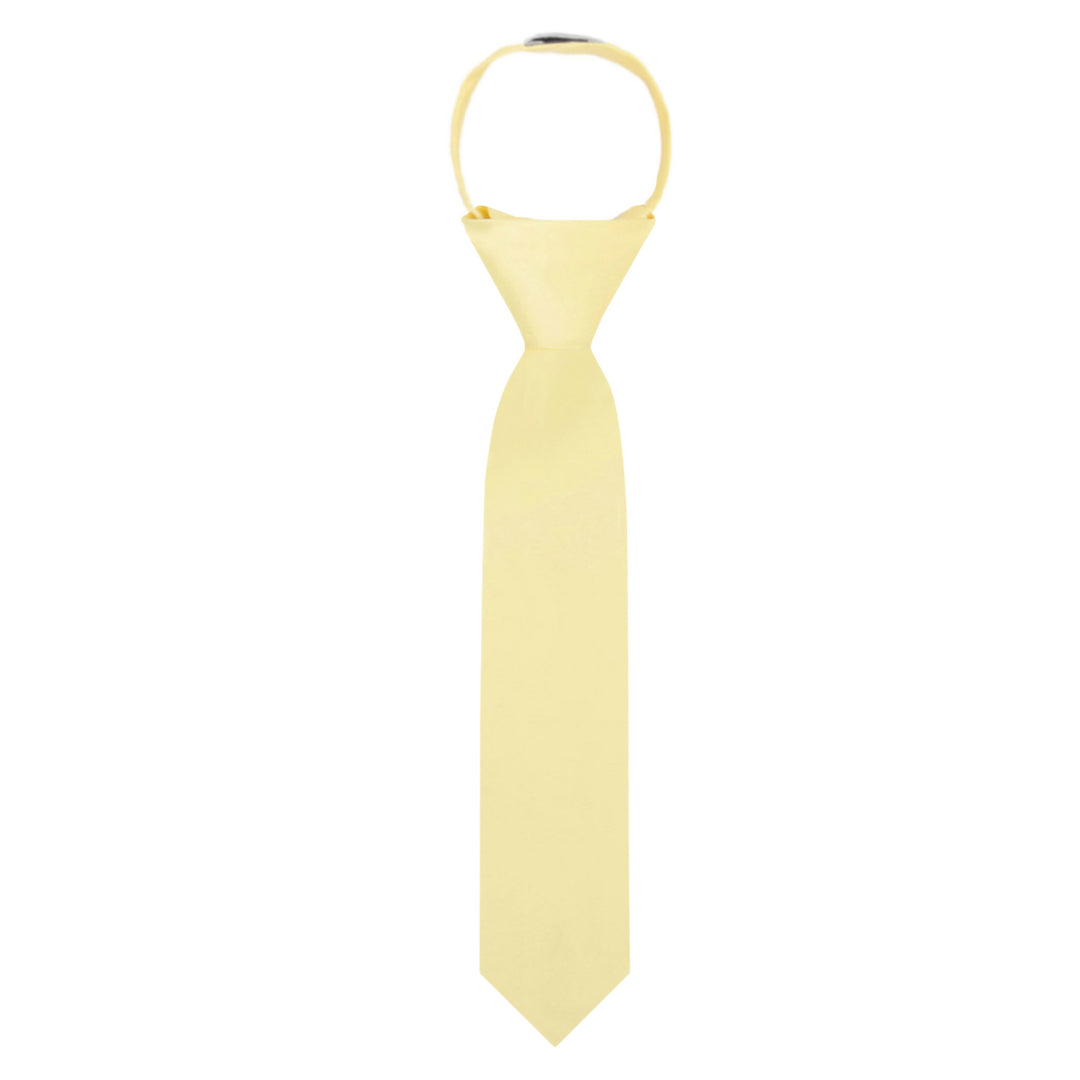 Kids' Solid 11" Zipper Tie - Yellow