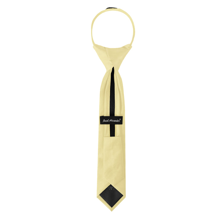 Kids' Solid 11" Zipper Tie - Yellow