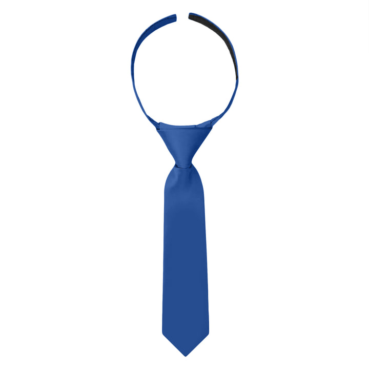 Baby's Solid 8" Hook-and-Loop Band Tie - Royal Blue