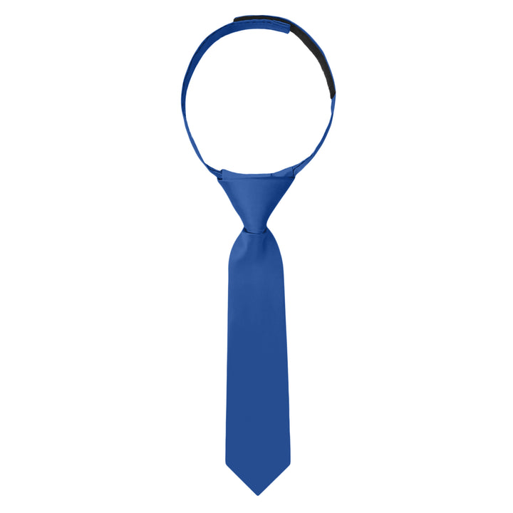 Baby's Solid 8" Hook-and-Loop Band Tie - Royal Blue