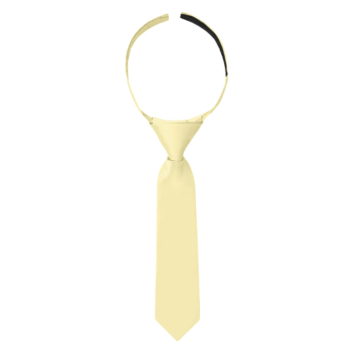 Baby's Solid 8" Hook-and-Loop Band Tie - Yellow