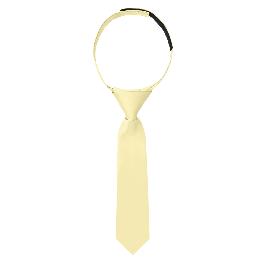 Baby's Solid 8" Hook-and-Loop Band Tie - Yellow