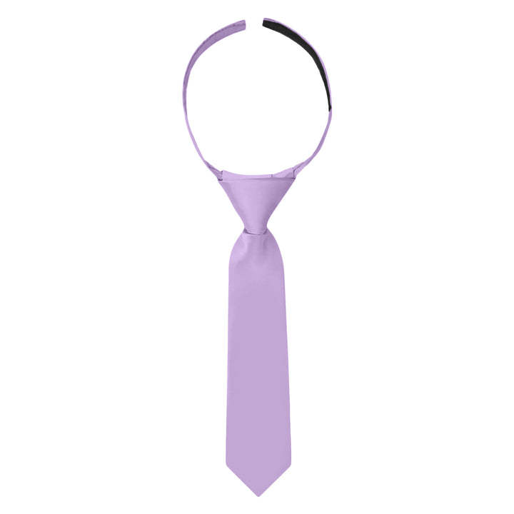 Baby's Solid 8" Hook-and-Loop Band Tie - Lavender