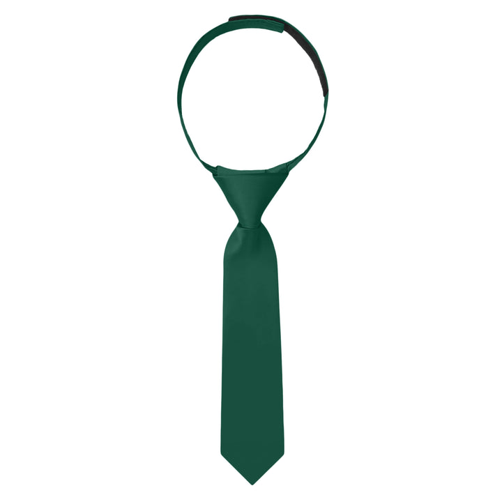 Baby's Solid 8" Hook-and-Loop Band Tie - Hunter Green