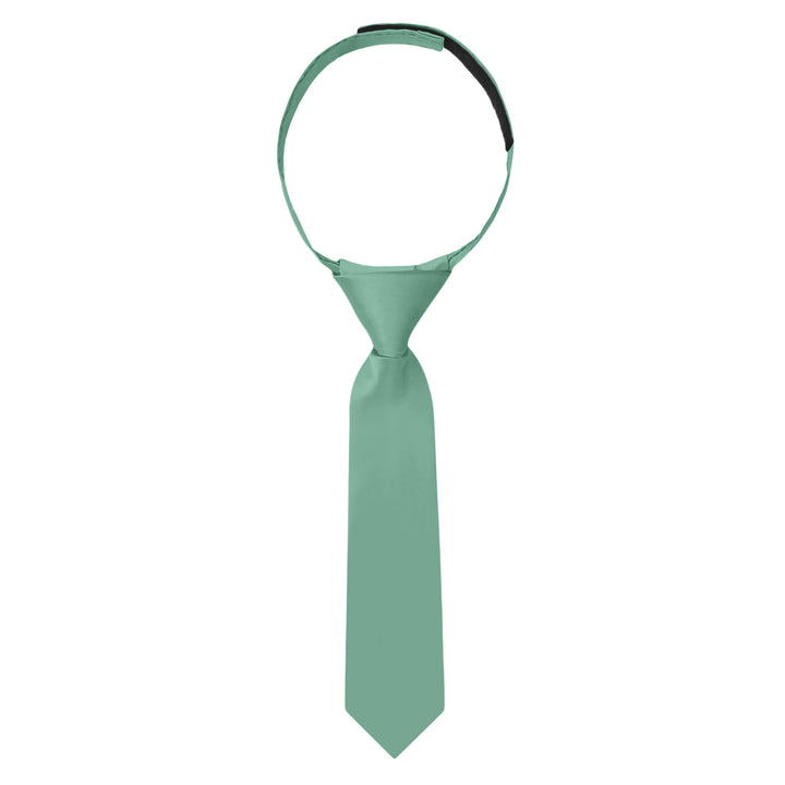 Baby's Solid 8" Hook-and-Loop Band Tie - Seafoam